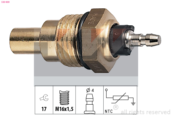 Senzor,temperatura lichid de racire 530 009 KW